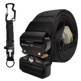 Pupeilife 037203577626 Tactical Style Travel Money Belts - Hidden Pocket Concealed Zipper Nylon Belt
