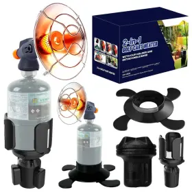 B0fsdb6tph Puttlazr 2-in-1 6800 Btu Golf Cart Heater Propane Storage Adjustable Cup Holder
