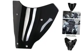 Qiko-wsc-052 Qiko-us Fwa-034-db Motorcycle Front Windshield Windscreen Airflow Wind Deflector Fit Compatible