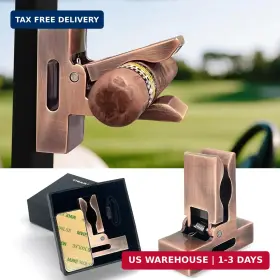 Qinvone 735083299545 Cigar Holder For Golf Cart Bronze Magnetic With A Po