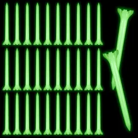 5299ztnp0743 Qulkws 30 Pcs Glow In The Dark Golf Tees Professional Plastic Green