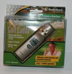 Radioshack 63-1118 New Digital Golf Caddy Indicates Wind Direction And Crosswind