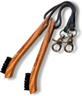 Re Goods 313054967978 Golf Brush 2 Pack - Cord And Clip Attachment For Bags Carts Club Cleaner