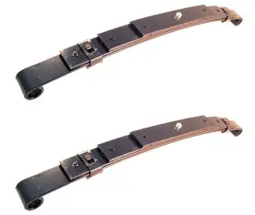 K-spn-1018 Red Hawk New Heavy Duty Rear Leaf Spring Pair Ez Go Medalist And Txt 1994-up