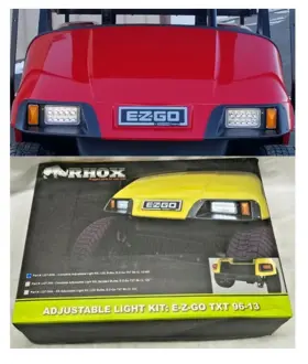 Lgt-304l Red Hawk Rhox Led Adjustable Light Kit With Harness E-z-go Txt 1996-2013 12-48v