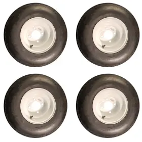 Tir-415 Redhawk And Rhox Set Of 4 Golf Cart Tires Wheels 18x8.50-8 For Ezgo Club Car Yamaha Cars