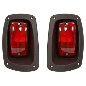 Lgt-372 Rhox Red Hawk Taillights Compatible With/replacement For E-z-go Rxv 12v-48