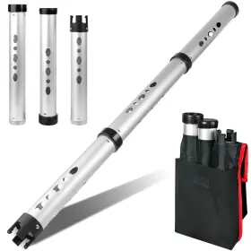 River Hill Golf 680351506132 Ball Retriever Aluminum Alloy Picker Upper Tube Balls Shagger Gra