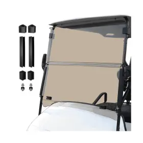 Rizinkart 744675643833 Ezgo Txt Golf Cart Foldable Windshield Customize 5mm 3/16 Inch Thicken