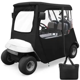 600d Rizinkart 744675929524 Golf Cart Enclosure Cover For Ezgo Txt 2 Seat With 3 Door Zippers Secur