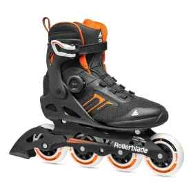 07400100956 Rollerblade Macroblade 90 Boa Mens Adult Fitness Inline Skate Black And Orange