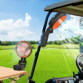 Fana20 Ronyila Golf Cart Fan Magnetic Rechargeable For Forklift 10400mah Battery Operat