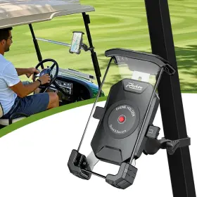 0286 Roykaw Golf Cart Phone Mount Holder Compatible 2.57 Inch X 5.10 0.66 Black