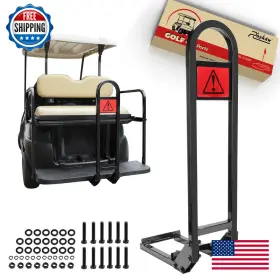 Roykaw B08cz9twxw Golf Cart No-drilling Rear Seat Safety Grab Bar Compatible Ezgo Club Car