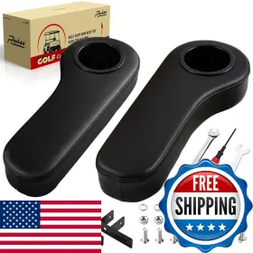 Roykaw B08g1vntc4 Golf Cart Armrest Cup Holder Compatible Ezgo Club Car Yamaha - Upgrade
