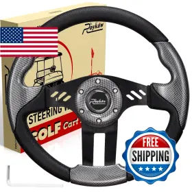 Roykaw B08mvkxcjq Golf Cart Universal Steering Wheel Compatible Ezgo Rxv Txt Club Car Ds