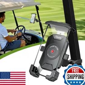 Roykaw B0bcfzrqdc Golf Cart Phone Mount Holder Compatible Ezgo/club Car/yamaha Upgrade