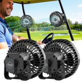 Roykaw B0fbw9f1xt 10400 Mah Magnetic Golf Cart Fan Portable Rechargeable Battery Powered