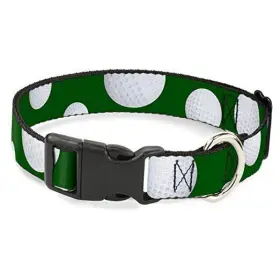 Pc-w33301-wm Rubies Decor Dog Collar Plastic Clip Golf Balls 1.5 Inch Wide - Fits 16-23 Neck Medium