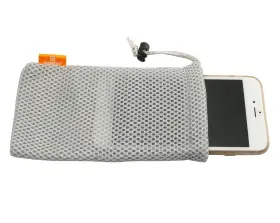 Nmdb-9x18.5-g5 Ruiling 5pcs Multifunction Nylon Mesh Drawstring Pouch Bag For Mobile Phone Sunglasse