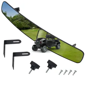 Runqin Outdoor B0c23vcntp Golf Cart Rearview Mirror - 16.5 Inch Long Wide Panoramic
