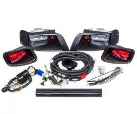 Egtdlk-led-3 Russo Deluxe Led Light Kit For 1996-2013 Ezgo Txt Golf Cart Street Legal