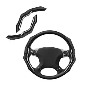 Mf25 Rycelysian Carbon Fiber Steering Wheel Cover With Anti-slip Lining And Segmented Black