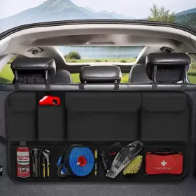 Jh0015 Ryhyc Car Trunk Organizer With 8 Pockets Large Capacity Storage For Suv/mpv/truck