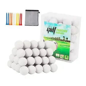 Ryshin 752771217315 50 Packs Foam Golf Practice Balls - Realistic Feel And Long Lasting Limited H01