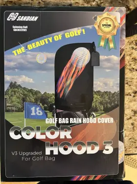 Gbch320v3 Sandian Color Hood 3 Golf Bag Rain Cover V3 Upgraded Black Multicolor