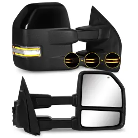 Sa-pbf1215-sdb-w Sanooer Towing Mirrors For 2015-2020 F150 Ford Tow With Turn Signal And Running