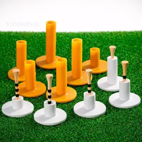 Esg2-rt01-mx11 Saplize 51 Pcs Rubber Golf White 5pcs And Yellow 6pcs 40pcs Bamboo Tees