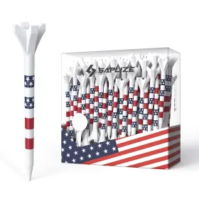 Esg2-te04-us100 Saplize Upgraded Plastic Golf Tees Pack Of 100 Blue Red 100pcs 3-1/4ftft