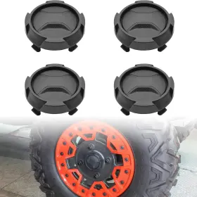 Sautvs Sautvs-705402528-replacement Tire Wheel Hub Caps For Can-am X3 Turbo Rr New Black Rim Cap