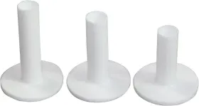 Scott Edward 714046998183 Golf Practice Tees 3/4/6 Pcs Packed 3 Count White Rubber Tee