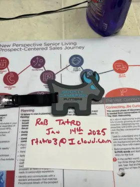 102347 Scotty Cameron Gallery Exclusive Ft20 Bulldog Headcover Leash Tiffany Blue Rare
