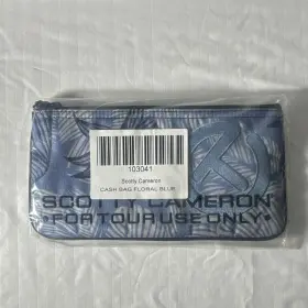 103041 Scotty Cameron Cash Bag Floral Blue Fabric Golf Easy To Use
