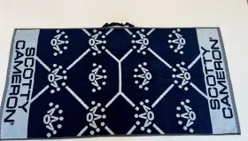 103401 Scotty Cameron New Rare 2021 Or 2022 Urgyle Argyle Crown Towel Navy