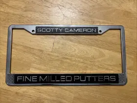 105074 Scotty Cameron The Art Of Putting Chrome License Plate Frame - Mint