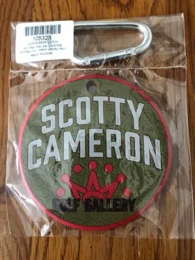 105326 Scotty Cameron Six Shooter Putting Disc Bag Tag Beverage Coaster Titleist Nib