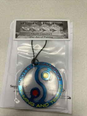 105379 Scotty Cameron Bag Tag Ti-ming And Tem-po Anodized Blue Aluminum New