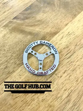 177262231 Scotty Cameron New Hand Crafted Steering Wheel- Black And Red Ball Marker