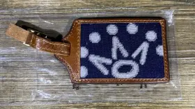 Scotty Cameron 198929312172 Needlepoint Leather Bag Tag Cropped Crown Luggage Holiday 2025