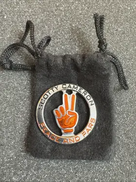 245395113 Scotty Cameron New Round Peace Sign And Pars Ball Marker