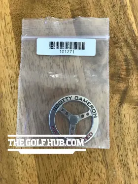 250111690 Scotty Cameron New Round Hand Crafted Steering Wheel Ball Marker- Black And Red