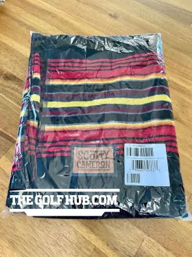 263647733 Scotty Cameron New Black/red Mojave Stripe Golf Towel