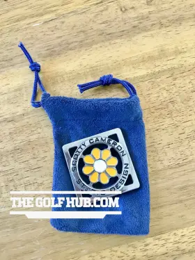 72130332 Scotty Cameron New Studio Design Square Yellow Flower Ball Marker