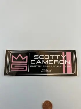 900472 Scotty Cameron New Pink Black Hi Performance Putter Sticker Decal Titleist Large