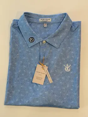 Ms24ek14s Scotty Cameron / Peter Millar Gallery Circle T Show Me The Way Peace Crown Polo Xxl Nwt