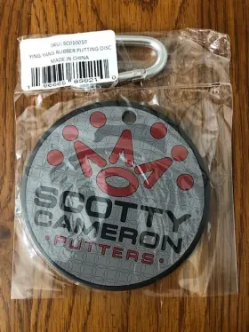 Sc010010 Scotty Cameron 2025 Pga Ying Yang Rubber Putting Disc Bag Tag Titleist Nib